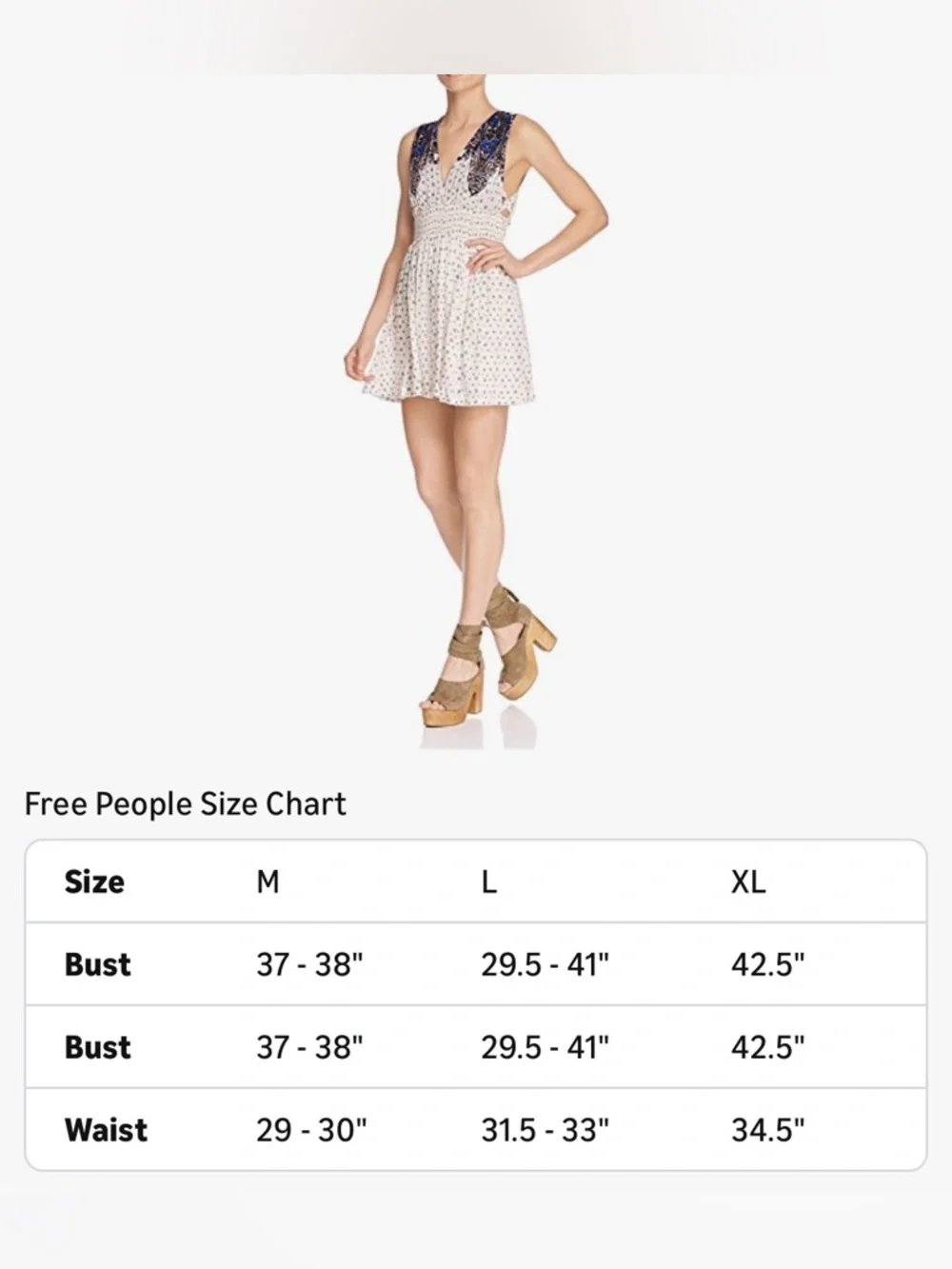 Free People "Walking Through My Dreams" Bohemian Sleeveless Mini Dress Size Sm - Picture 14 of 14